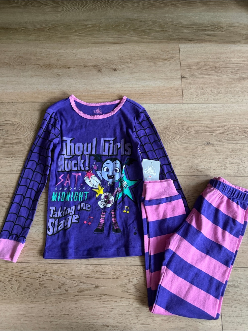 Girls' Purple & Pink 'Ghoul Girls Rock' Pajama Set size 6